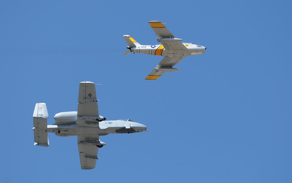 A-10A Thunderbolt II And F-86 Sabre-01